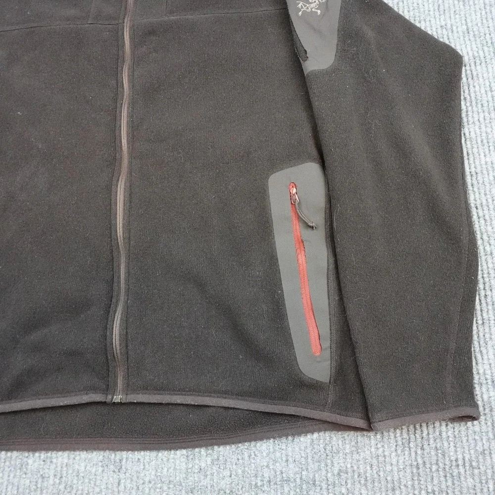 Arcteryx Covert Cardigan Jacket Mens 2XL Brown Full Zip Hiking Outdoor Fleece